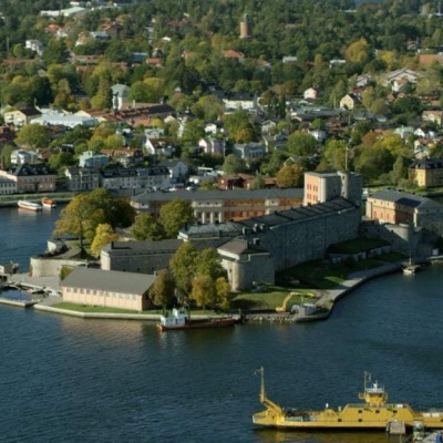 Vaxholm Fortress Aerial View